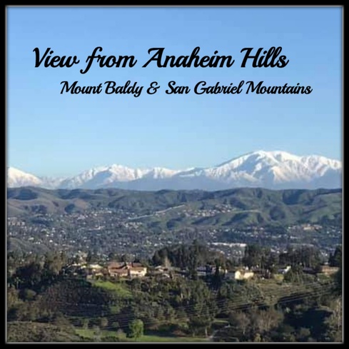 View from Anaheim Hills Hideaway